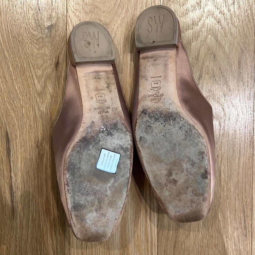 Stuart Weitzman Satin Slides - image 3